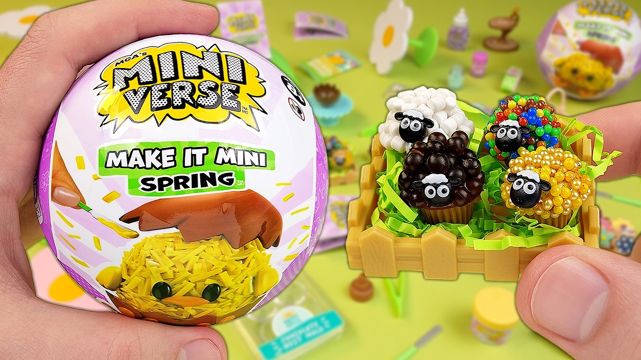 MiniVerse Spring (Easter) Series 3 - Opening & Making (Almost) The Entire Collection