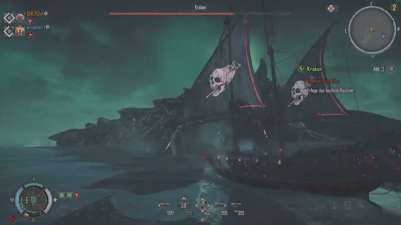 Skull & Bones KRAKEN 3 Mann Takedown (Vollkanone)