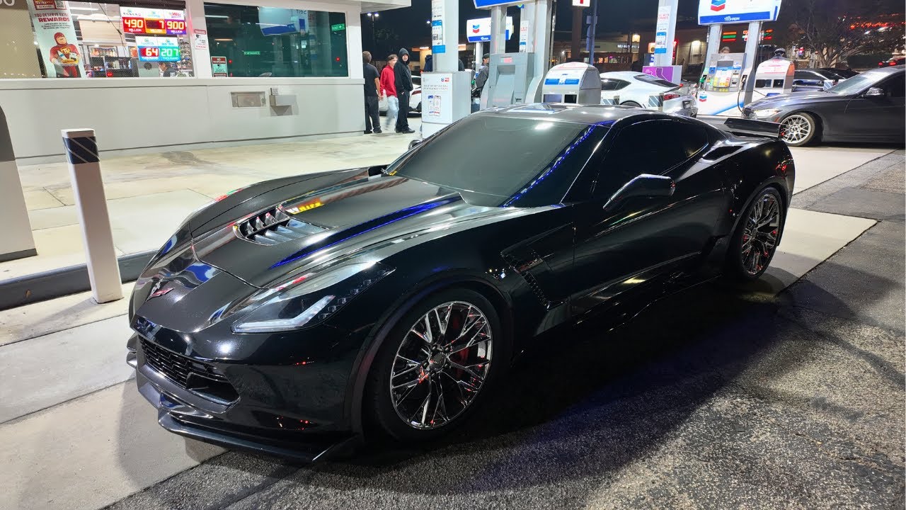ВЫВОЖИВАЮ МОЮ C7 Z06 НА 700+ Л.С. В НОЧЬ РОЛЯ