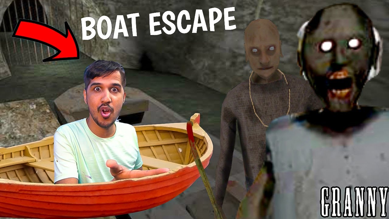 BOAT ESCAPE IN GRANNY 2 || Funniest Horror Game || Desi Gamers