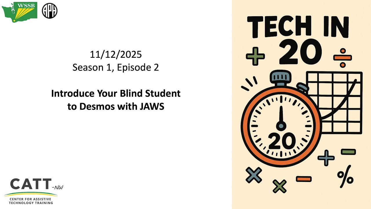 Introduce Your Blind Student to Desmos with JAWS