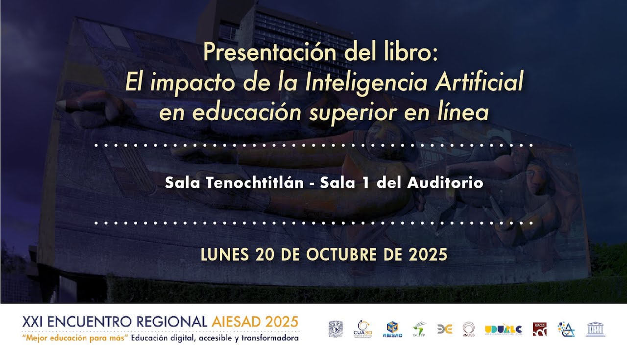 XXI Encuentro Regional AIESAD 2025 | Libro : El impacto de la IA en educación superior en línea