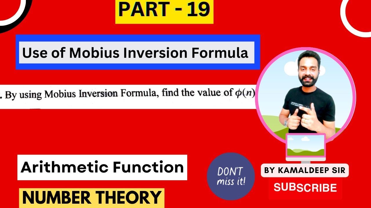By using Mobius Inversion Formula, find the value of phi(n). Arithmetic function number theory