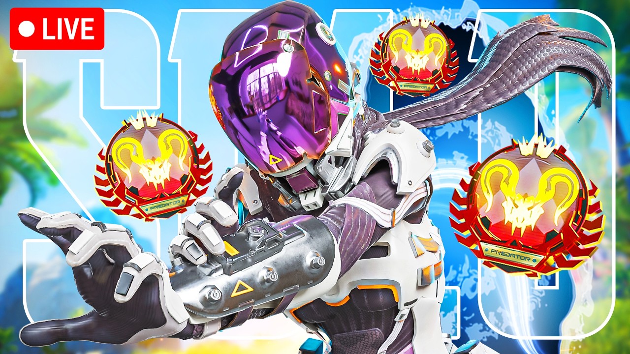 🔴 35,000 Kill Wraith Main Solo Queue Ranked to PREDATOR | Top Pred Apex Legends 🔴 LIVE