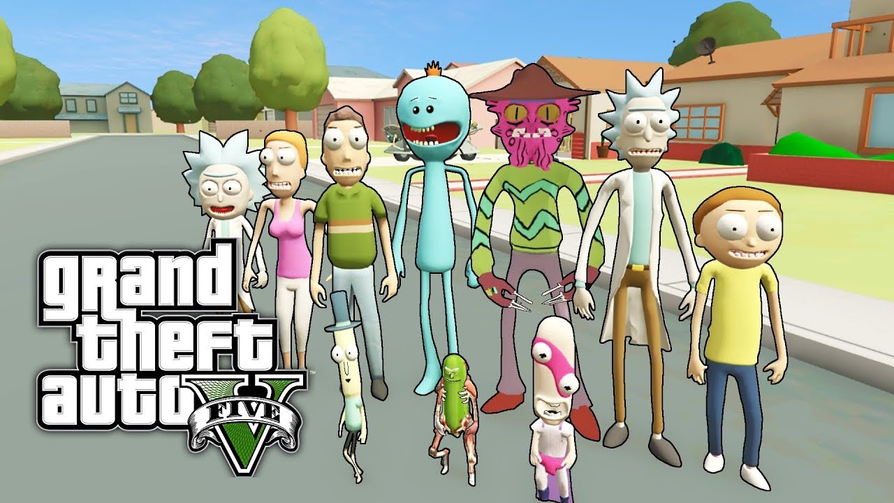 GTA 5 MOD - Rick and Morty World (Smith neighborhood)