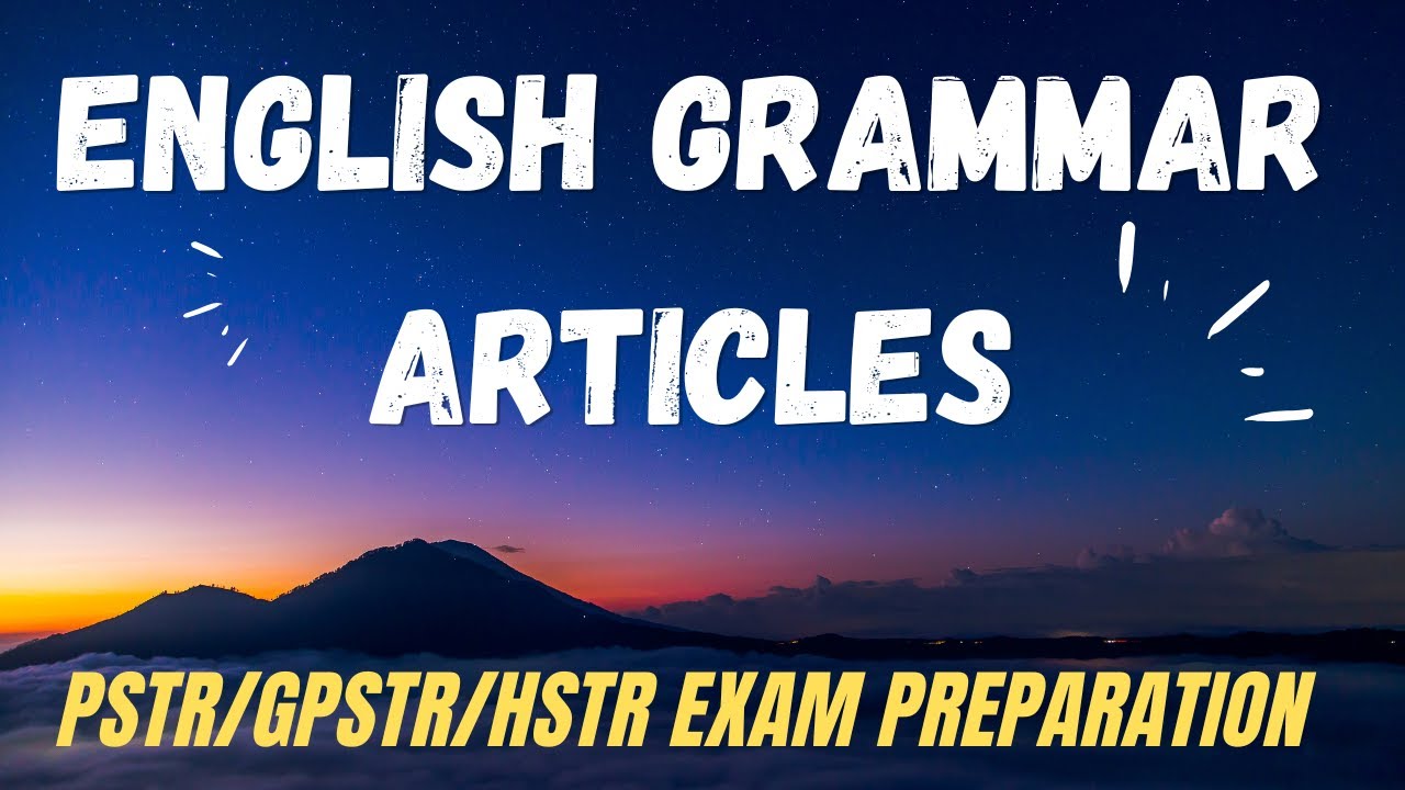 HSTR/GPSTR/PSTR/EXAM PREPARATION : English Grammar part 2