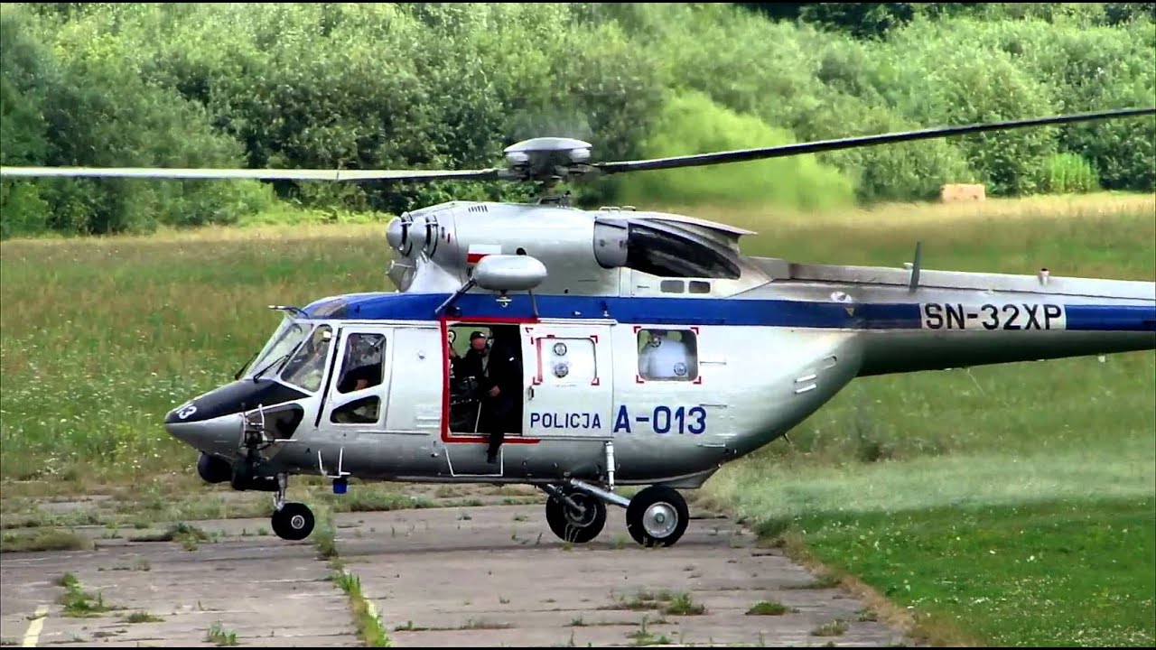 PZL W-3 Sok&oacute;ł policyjny śmigłowiec - Płock - lotnisko AZM
