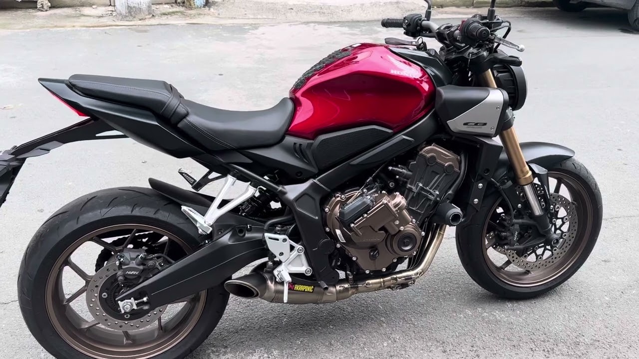 COLD START I Akrapovic Full System w/o DB KILLER #akrapovic #cb650r #motovlog #insta360