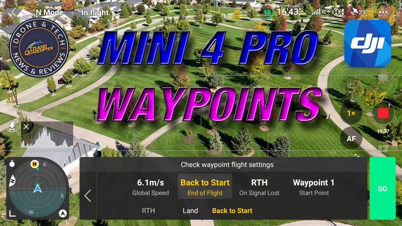 DJI Mini 4 Pro Waypoint Mission at Kleiner Park - Tutorial