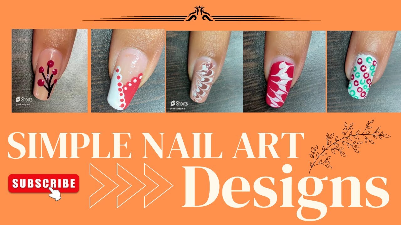 Simple nail art designs||Nail art compilation||How to do Nail art at home❤️💅