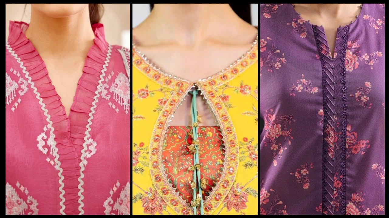 Most attractive and demanding kurti Neck Designs ideas latest Neck Designs 