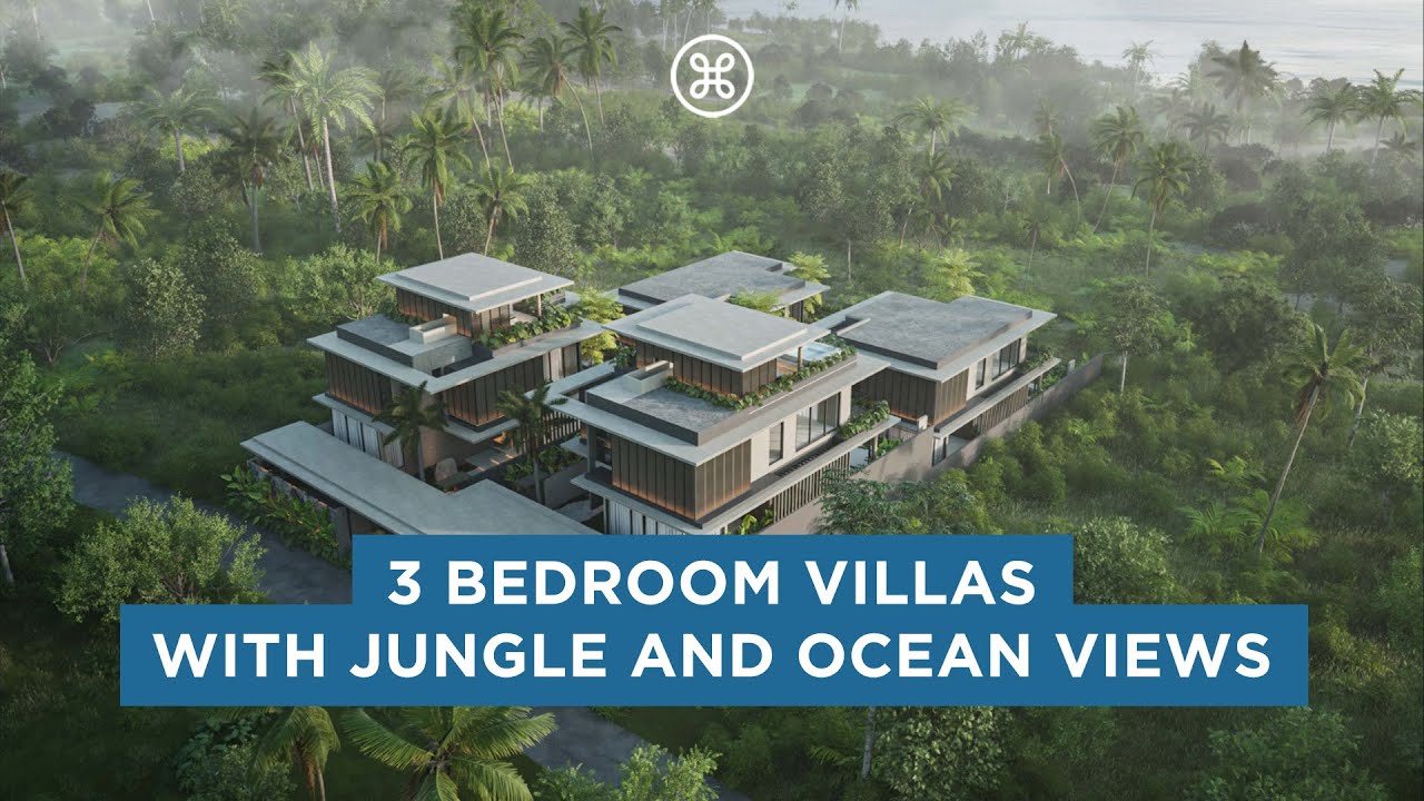 Leasehold: Tropical Elegance &ndash; 3BR Modern Villa with Jungle and Ocean Views in Uluwatu