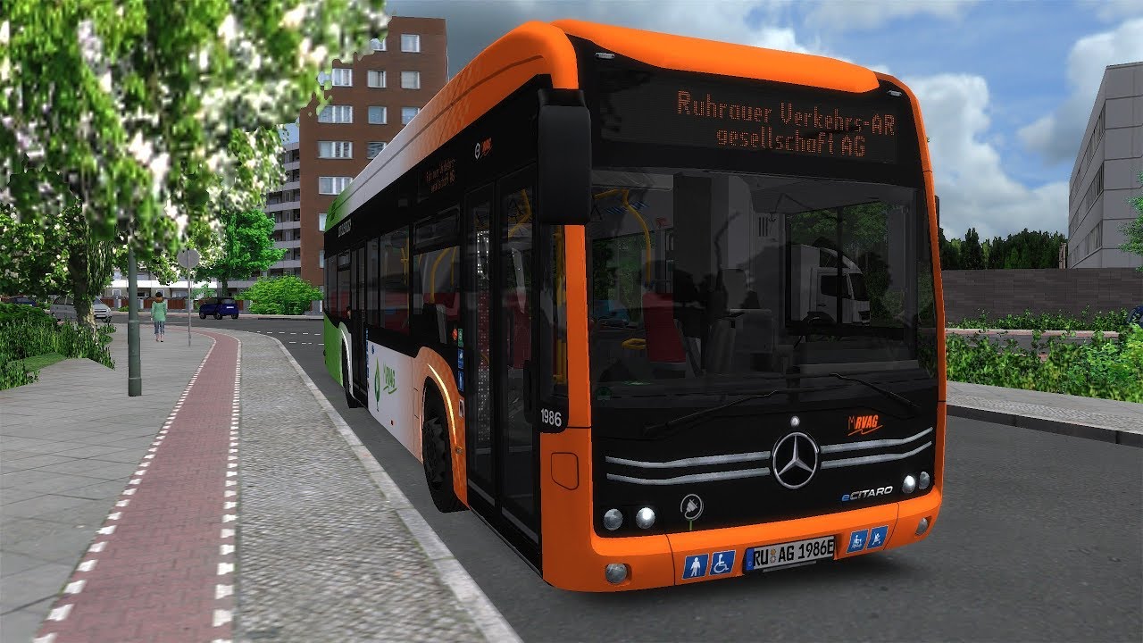 Heute im Auftrag der RVAG mit RVAG E-Bus! - FAHRBUS - Ruhrau V2 - OMSI 2