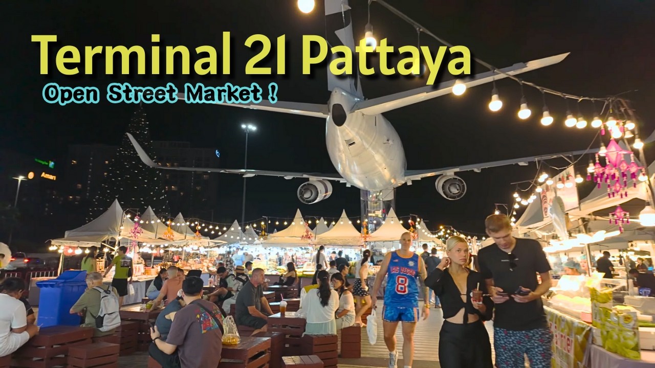 [Паттайя] Ночной рынок Terminal 21 🌃 Уличная еда — обязательно попробуй у торгового центра