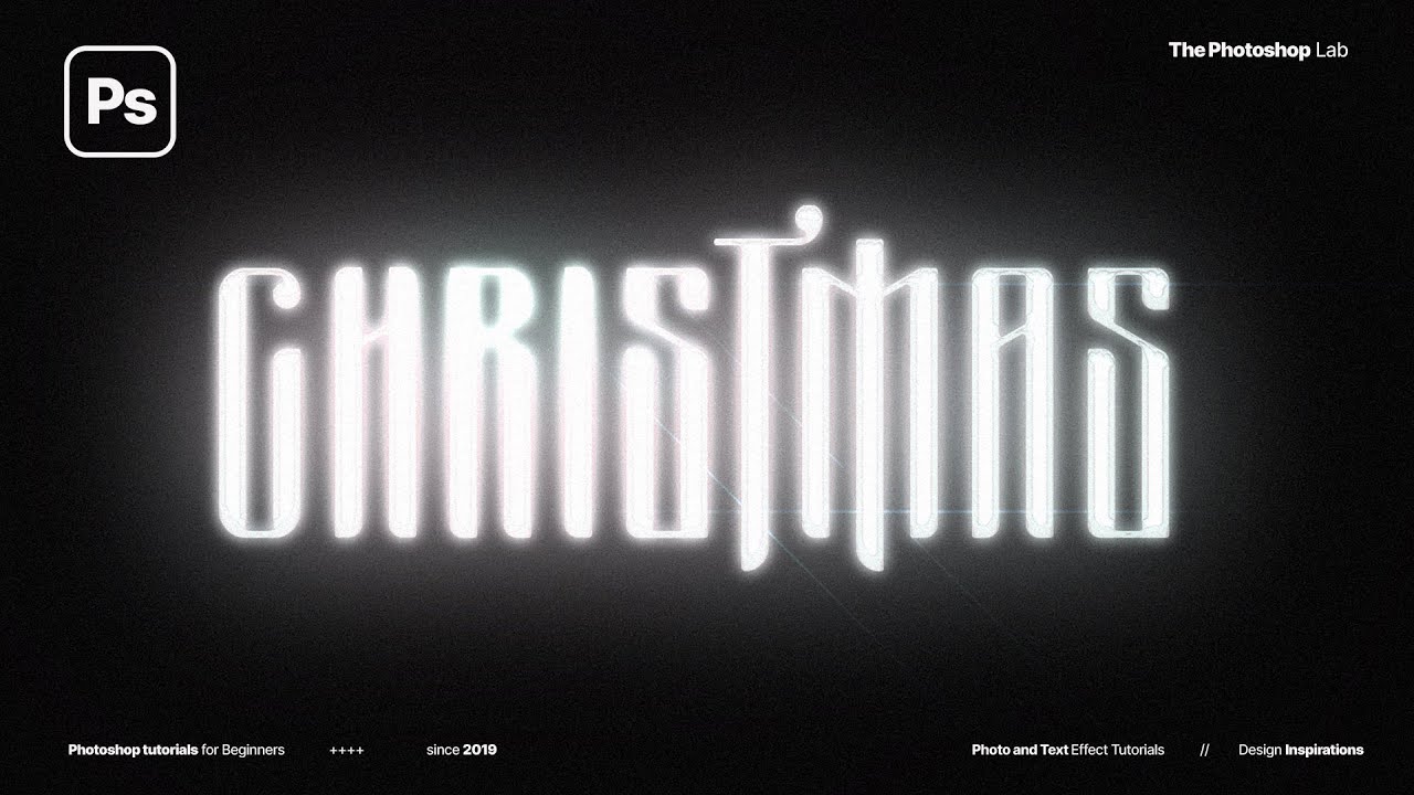 Sparkling Christmas Text Effect Tutorial