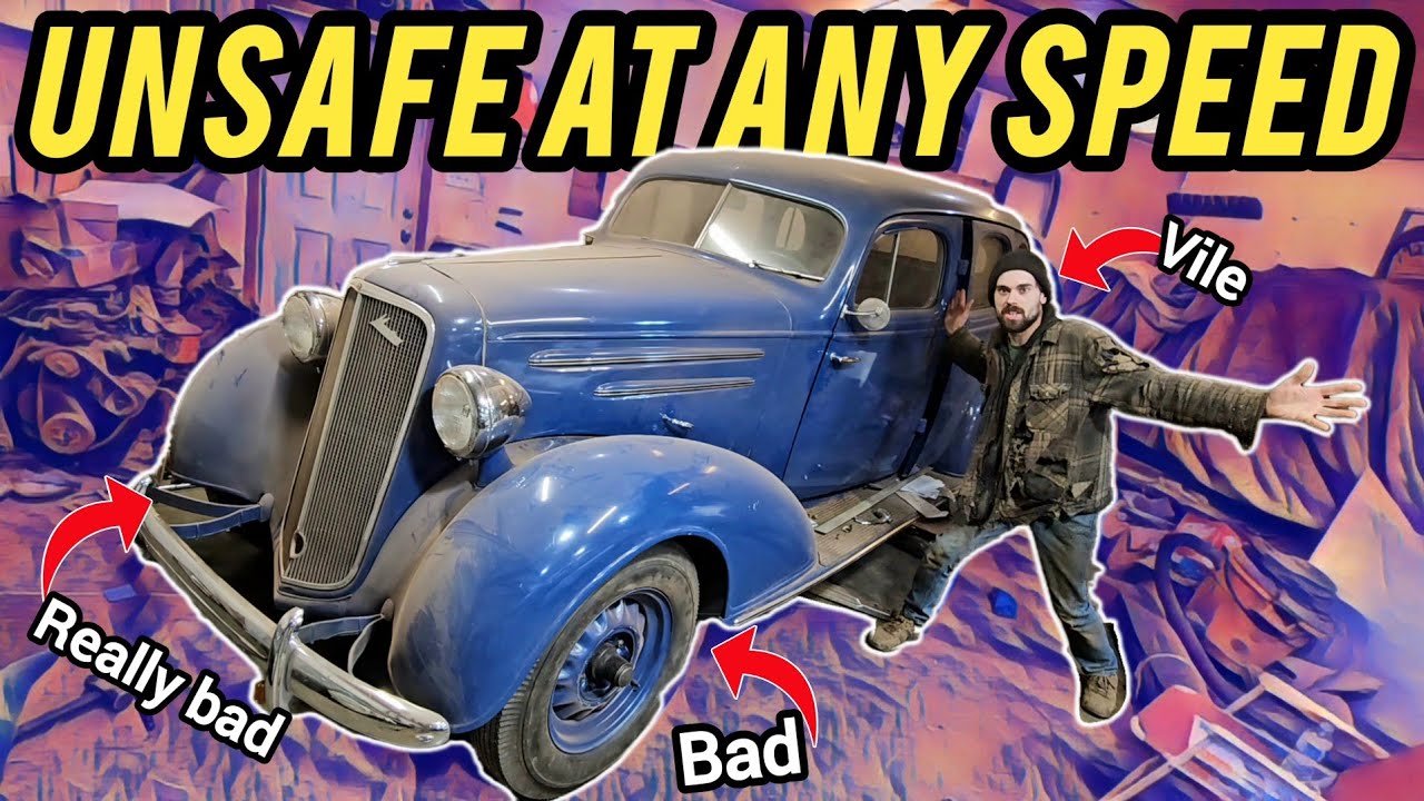 This Car is a Death Trap! Classic Car Flipper Nightmare. 1935 Chevy Master Revival Part 1