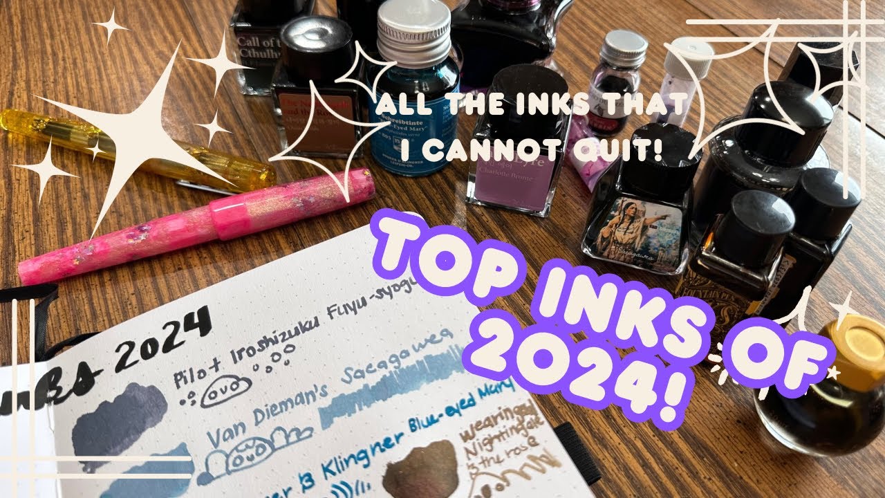 ✨TOP INKS OF 2024✨The inks I’ve loved the most. #fountainpenink #top15