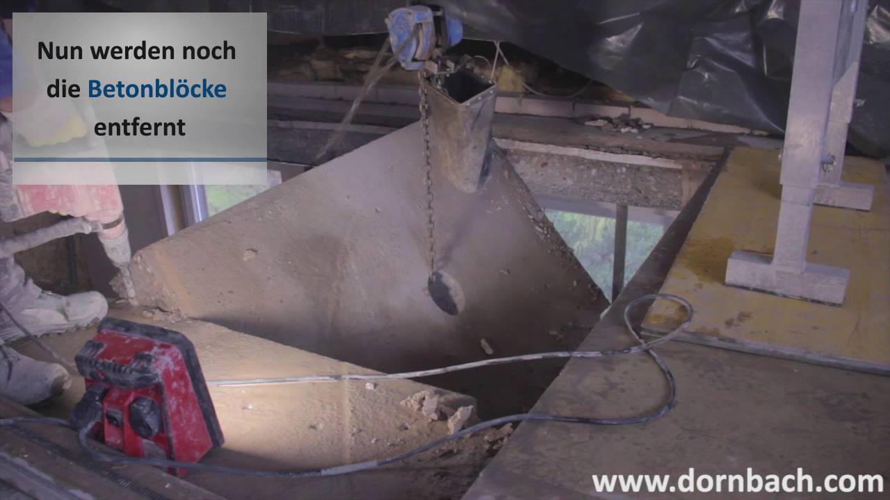 Deckenöffnung in Siegen für Treppeneinbau - Dornbach Spezialabbruch Gmbh