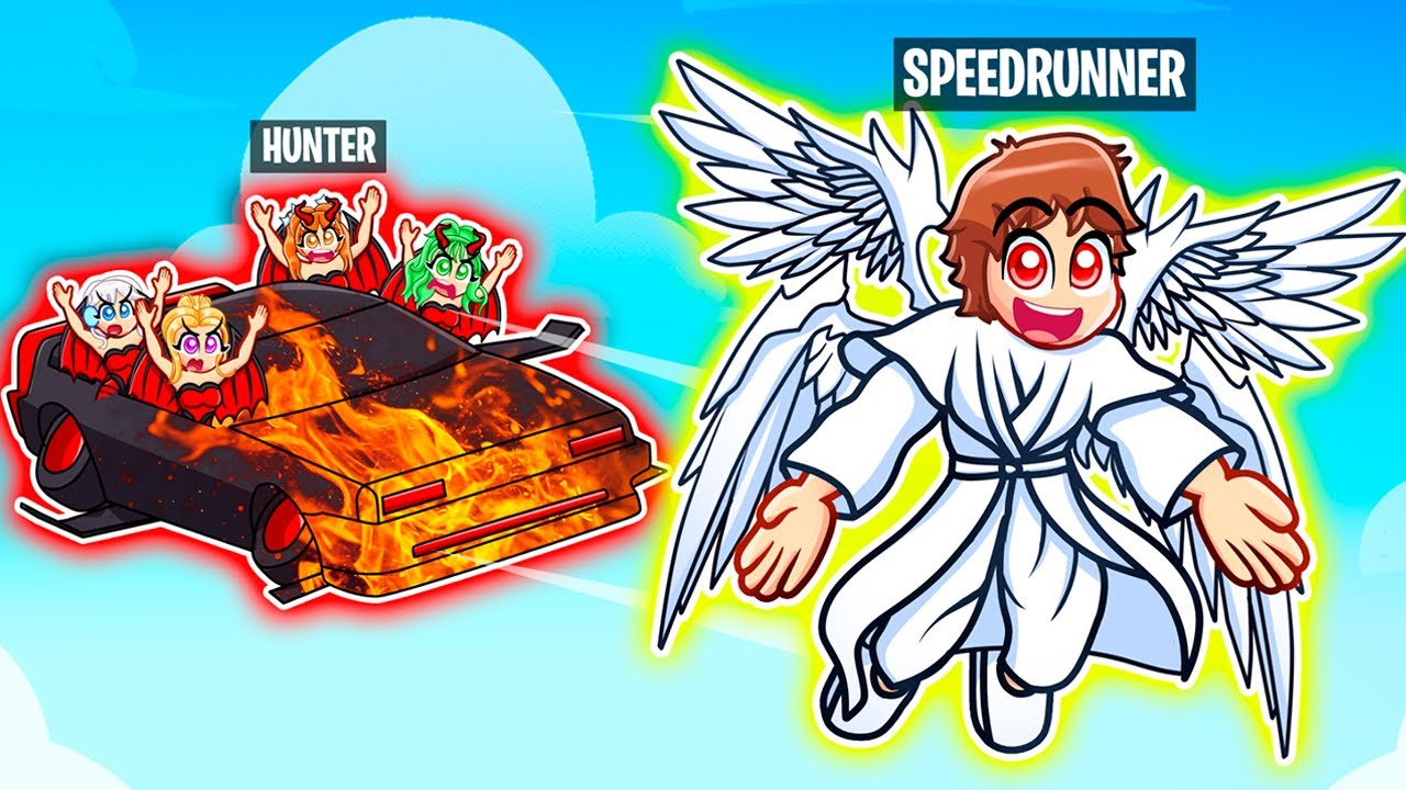 ANGEL Speedrunner Vs DEVIL Hunters In GTA 5...