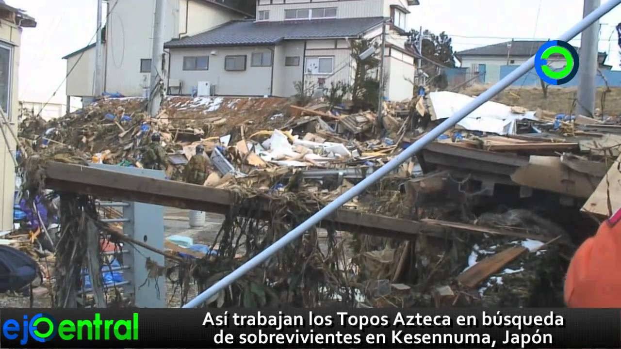 Los Topos mexicanos en las entrañas del tsunami en Japón