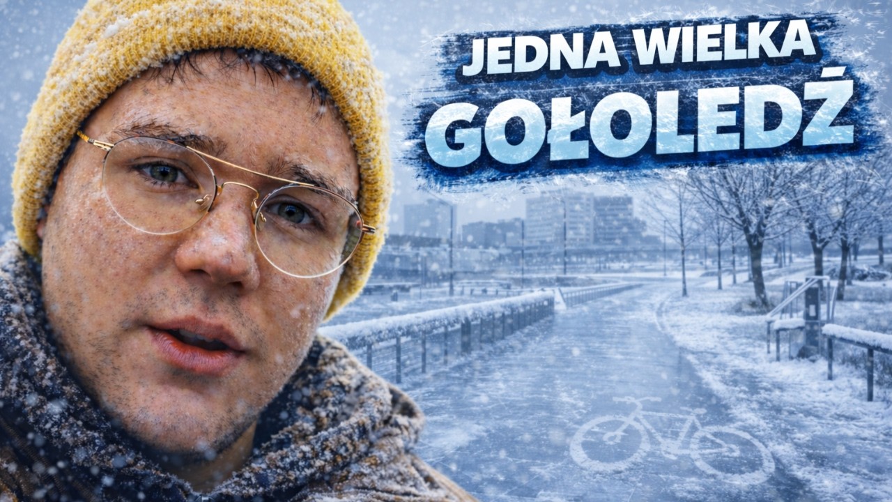 Pierwsza wywrotka rowerem #dostawcajedzenia