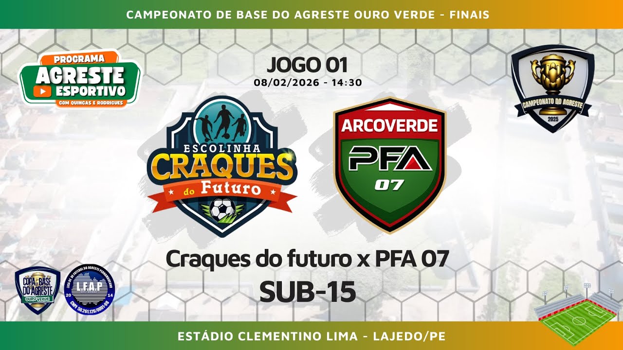 Agreste Esportivo - Final SUB-15 Campeonato de Base do Agreste Ouro Verde