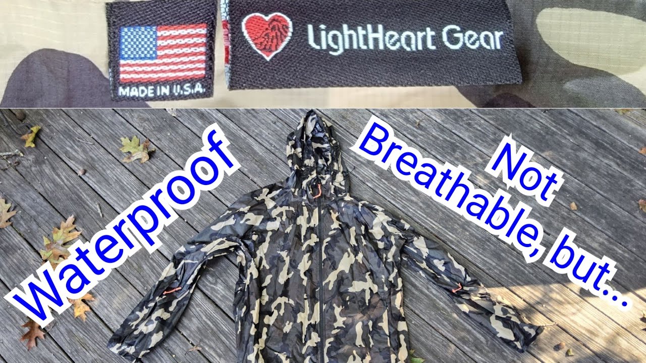 LightHeart Gear's Rain Jacket (New-SilPoly) - Venting vs Breathability