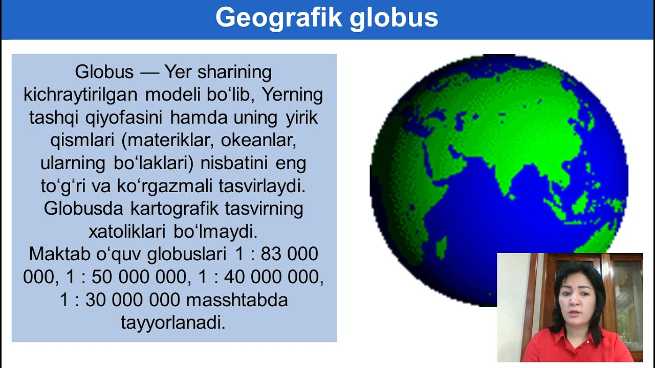 6-sinf Geografiya. Geografik xaritalar va ularning turlari.
