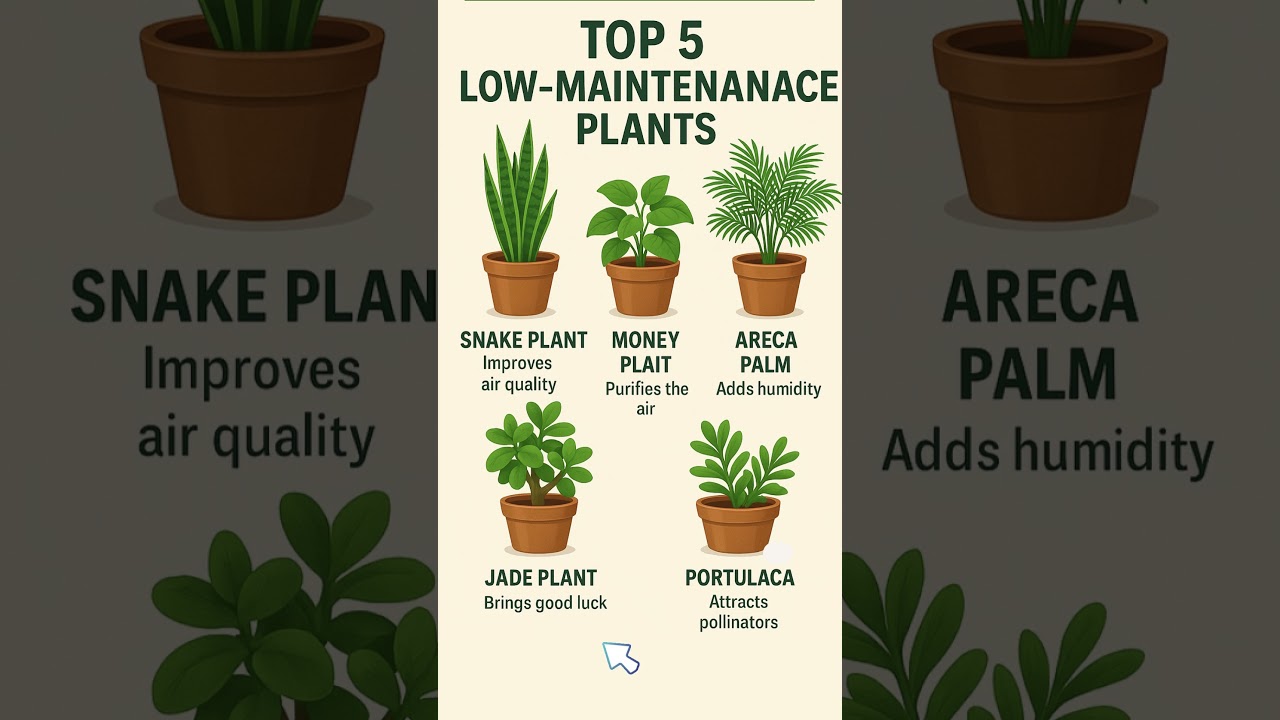 Top 5 Low Maintenance Plants 