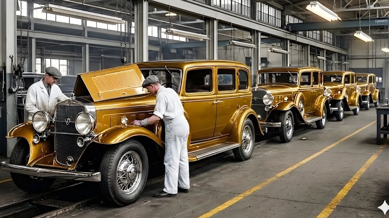 Inside the 1930 Cadillac V16 Factory How America Built a 24K Gold-Plated Luxury Icon