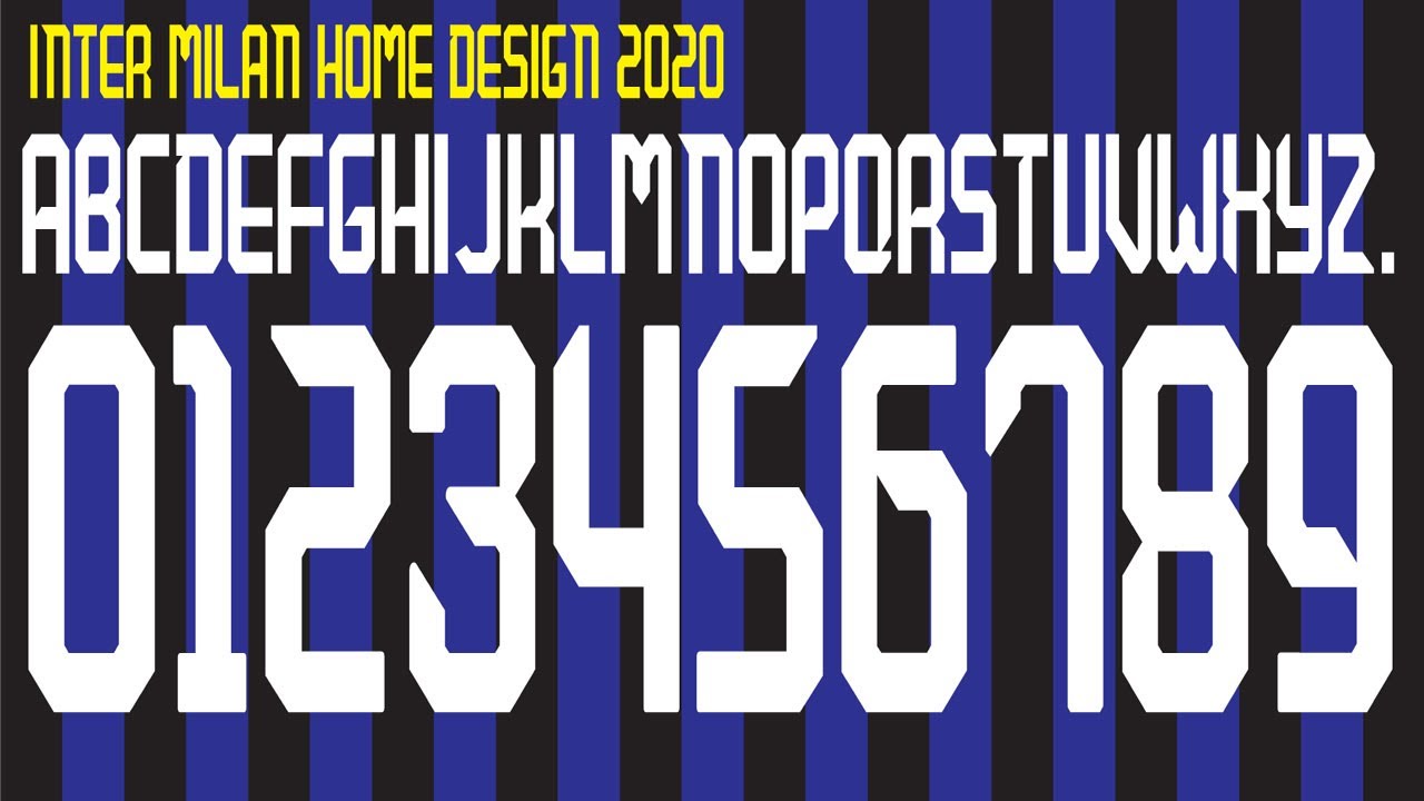 Inter milan font  home design 2020 2021