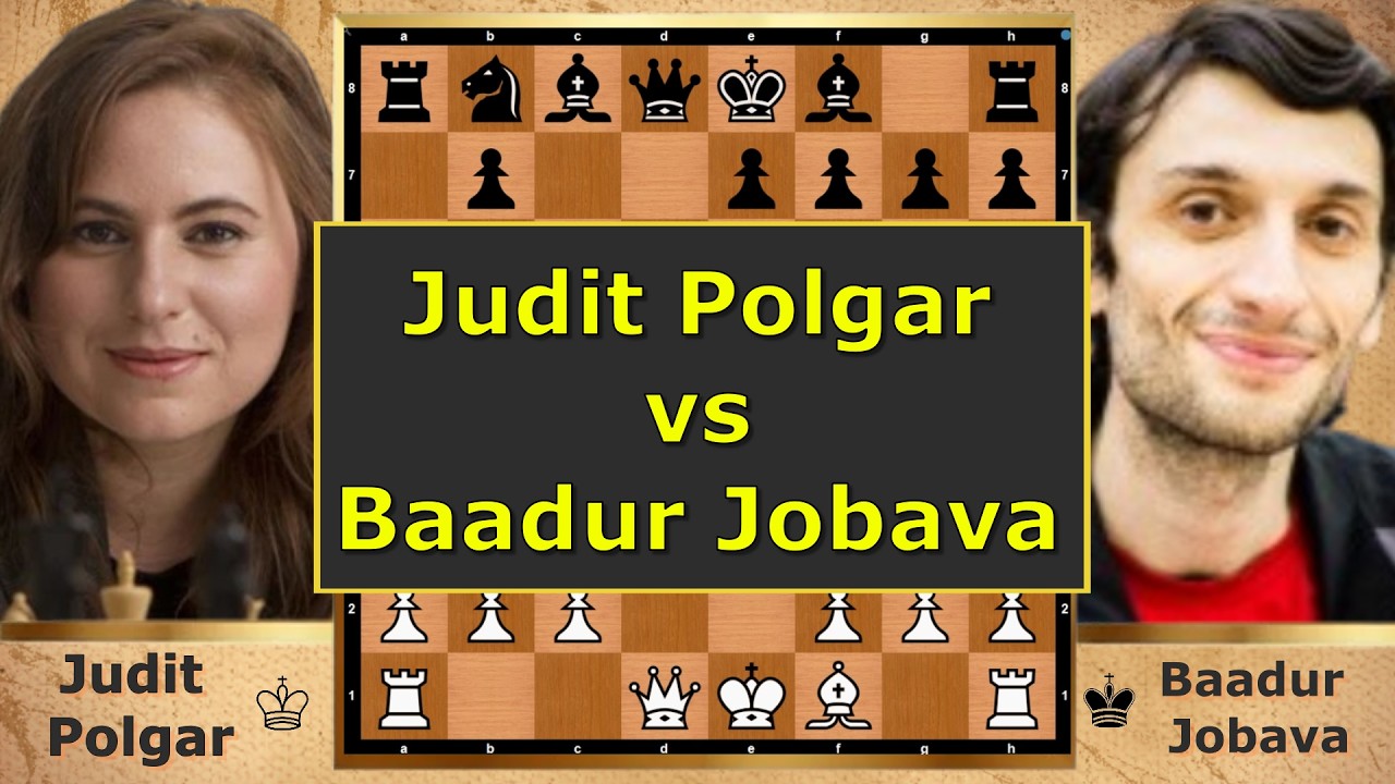 JUDIT POLGAR vs BAADUR JOBAVA – Olympiad 2002! ♟🔥 #JuditPolgar #Chess #Najdorf #ChessLegends