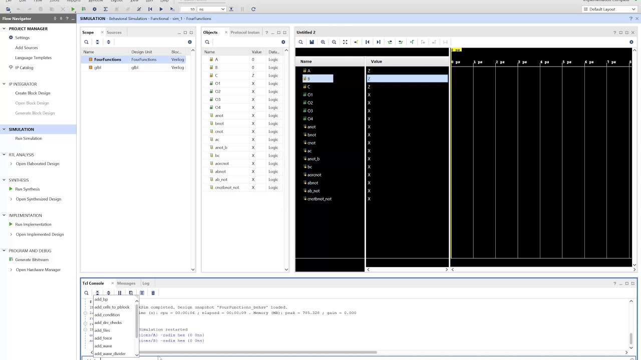 BYU ECEN220: Using the Vivado Simulator