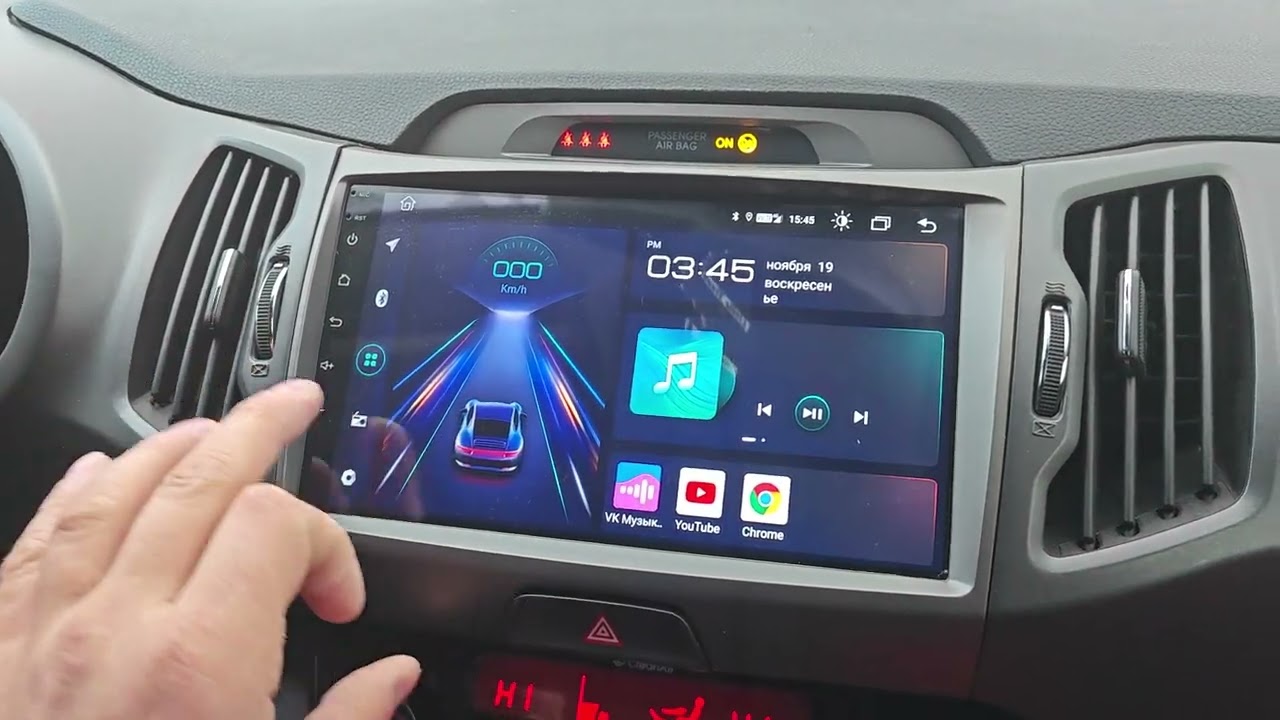 Junsun V1 Al Голосовое CarPlay. Магнитола android 4Gb + 64Gb для Kia Sportage 3 2010-2016 год.