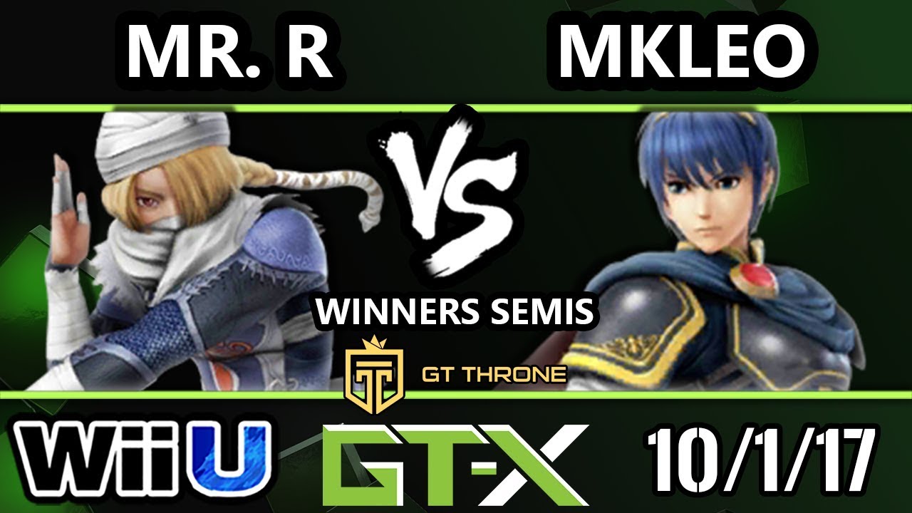 GTX 2017 Smash 4 - bc | Mr. R (Sheik) vs FOX MVG | MKLeo (Marth) - Wii U W.Semis