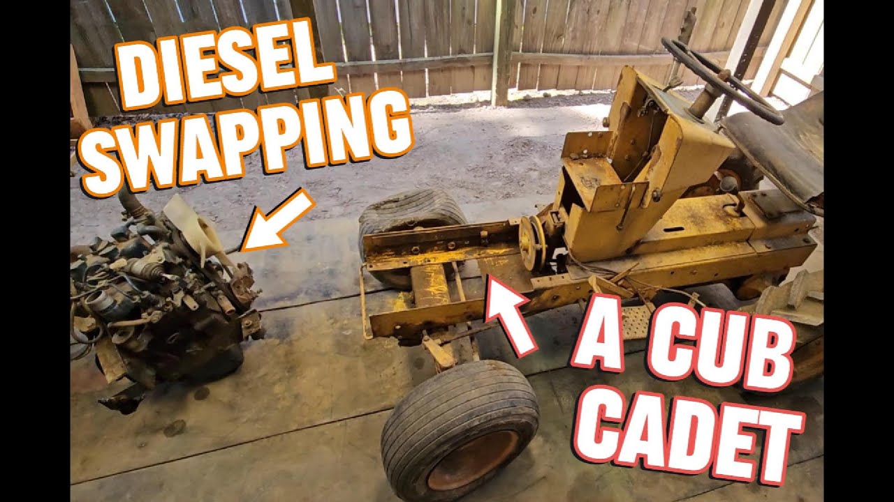 Diesel Swapping a Kubota Engine into a Cub Cadet