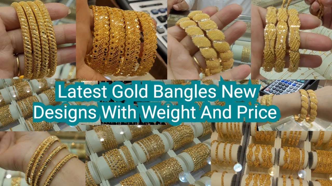 Latest Gold Bangles New Designs With Weight And Price |Gold Shopping| Gold Rate Today| Jhakas KSA |