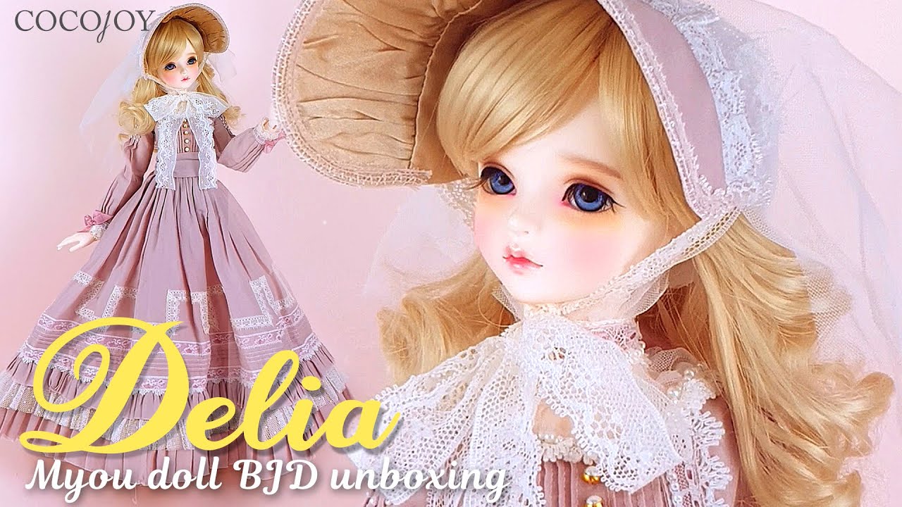 BJD MYOU Doll 1/4 MSD Delia Unboxing Box Opening 球体関節人形 開封 엠유돌 딜리아 구체관절인형 개봉후기 언박싱 (4K)