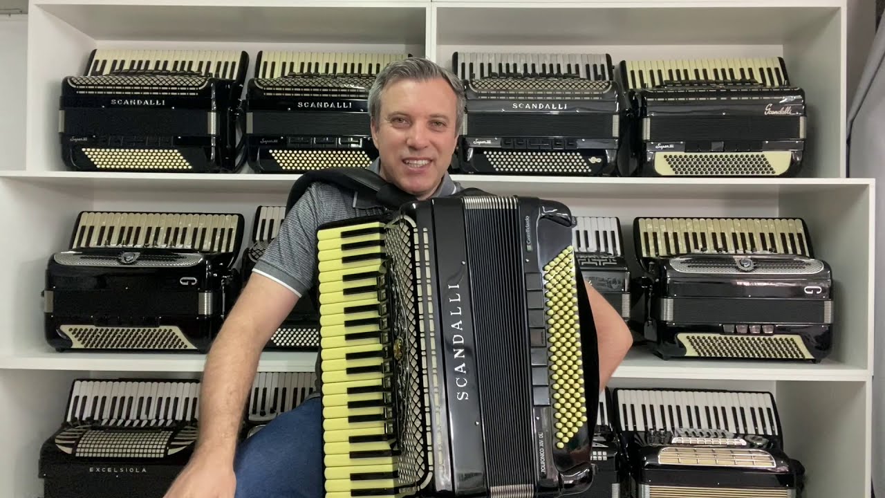 Acordeon Scandalli Polifônica XIV DL Anos 90 - Quarta - Jeferson Oliveira
