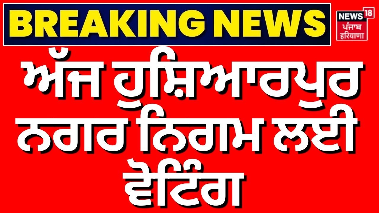 Hoshiarpur Municipal Corporation Elections | ਅੱਜ ਹੁਸ਼ਿਆਰਪੁਰ ਨਗਰ ਨਿਗਮ ਲਈ ਵੋਟਿੰਗ | News18 Punjab