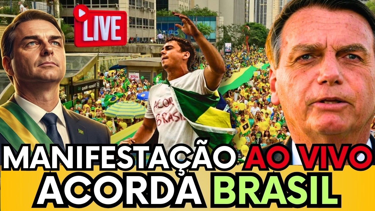 🚨🇧🇷 IMAGENS AO VIVO: MANIFESTAÇÃO ACORDA BRASIL LEVA MULTIDÃO DE PATRIOTAS PARA RUAS EM TODO BRASIL!