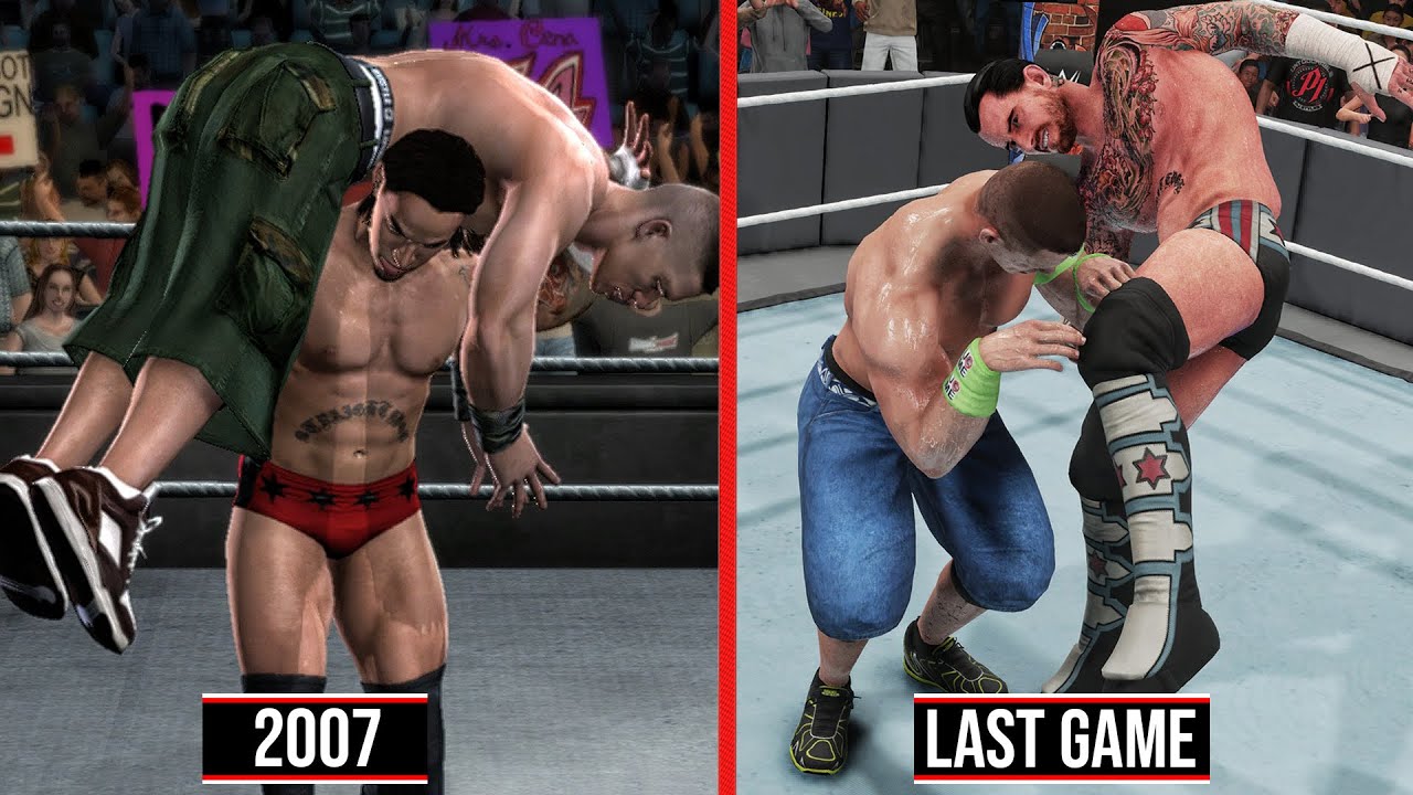 CM Punk Evolution in WWE Games!