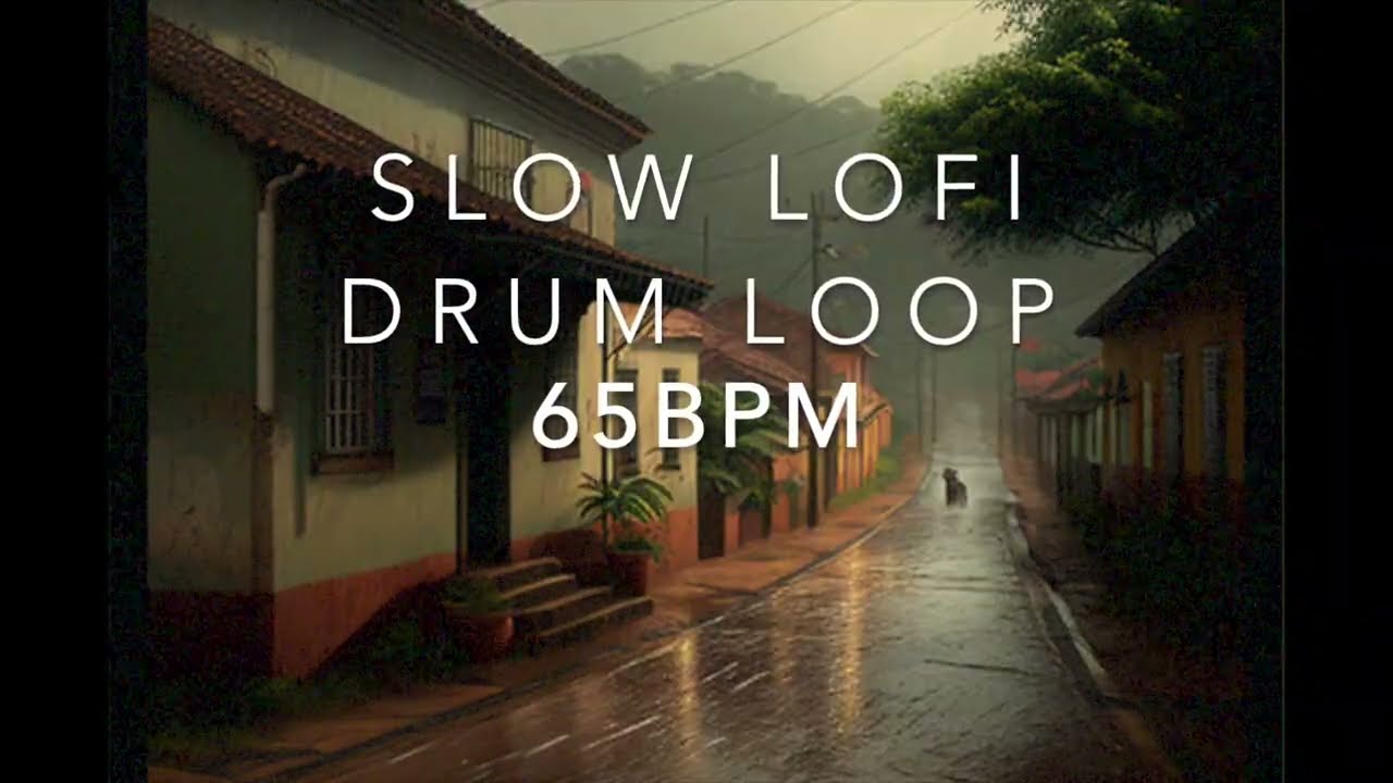 Free Drum Loop -  Slow 65 BPM LOFI Drum Loop