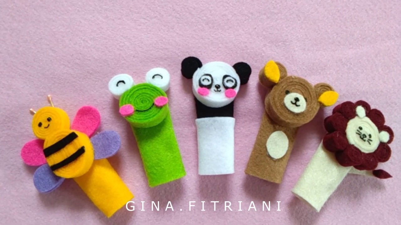 Anak pasti suka ! BONEKA JARI TANPA JAHIT | DIY BONEKA JARI