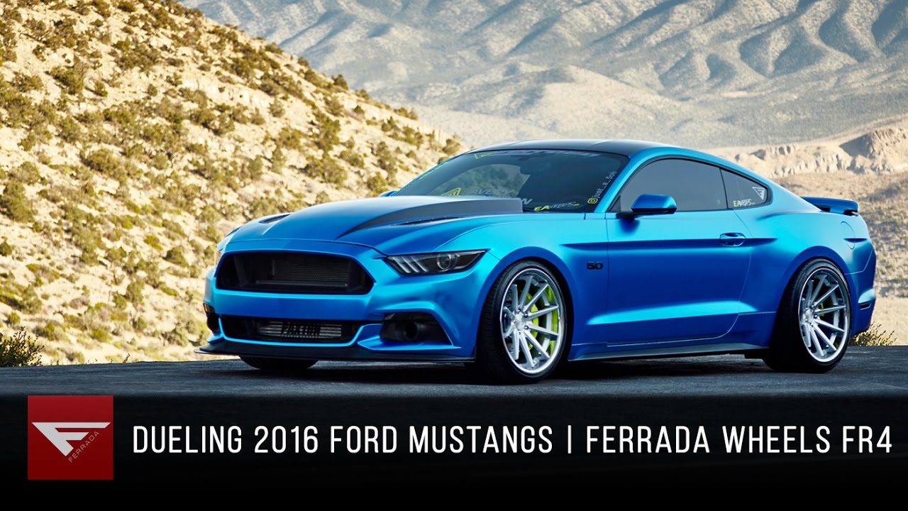 Dueling 2016 Mustang GTs | Ferrada Wheels FR4 Machine Silver and FR4 Matte Bronze