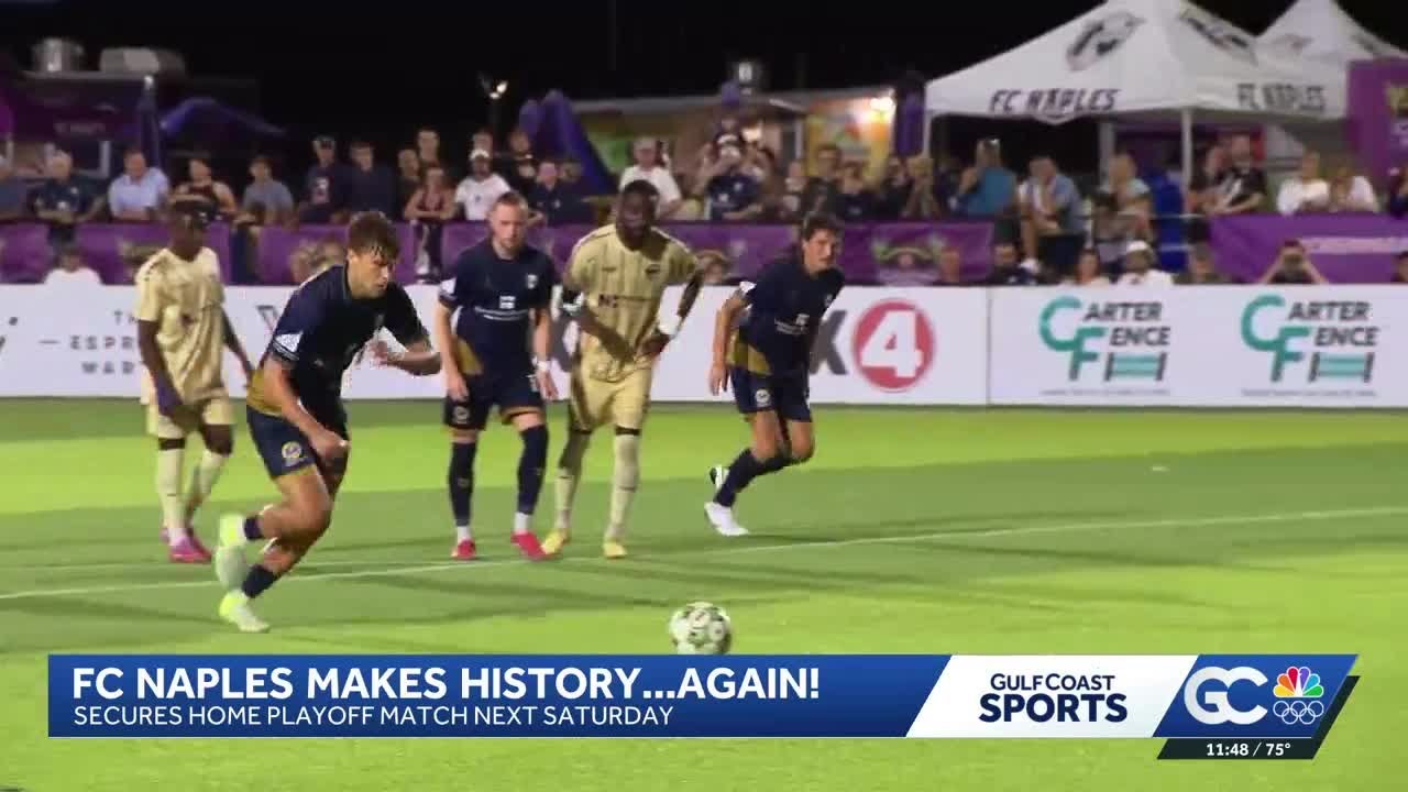 FC Naples makes history, will host quarterfinal playoff match