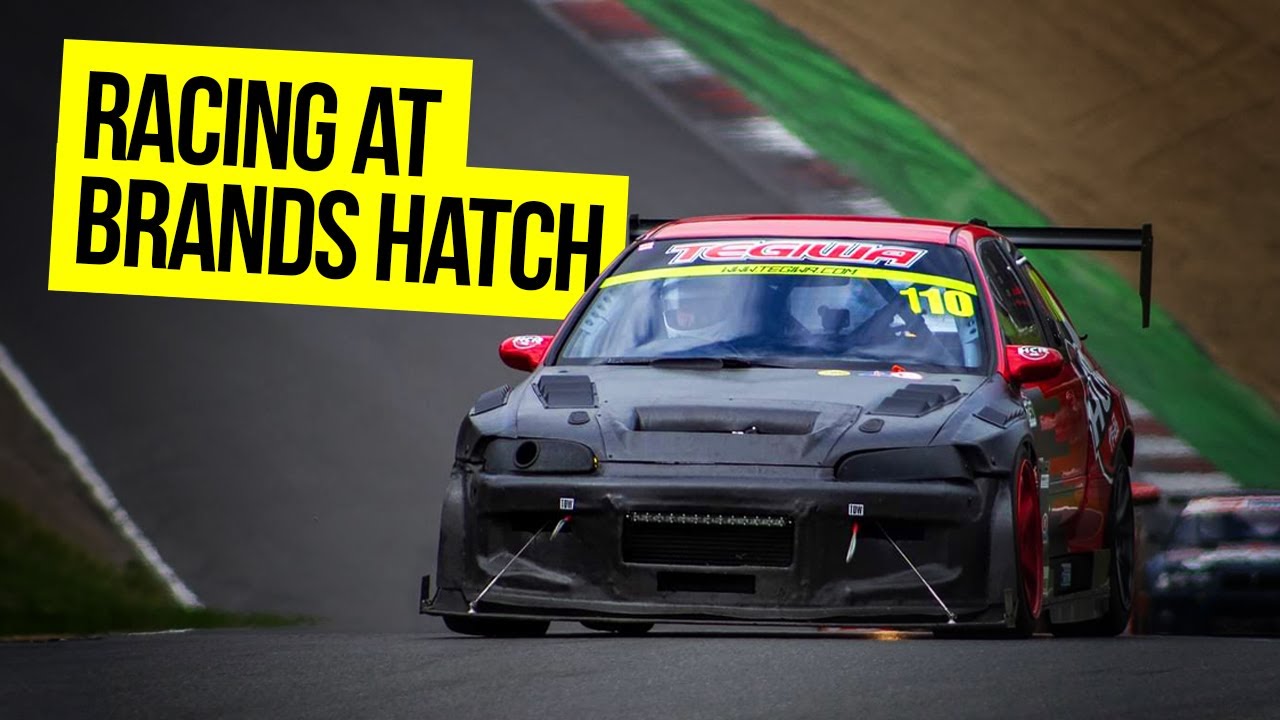 SUPERCHARGED K24 EG CIVIC RACE CAR - Brands Hatch