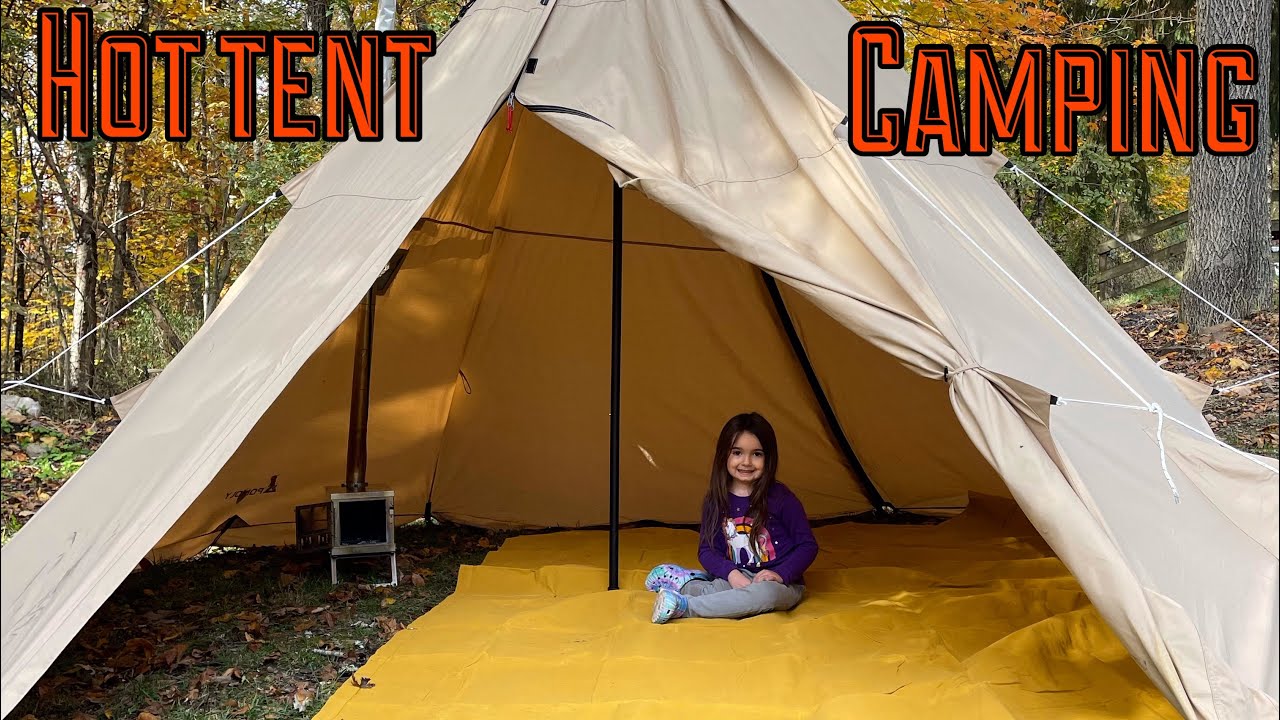 Pomoly YARN plus canvas hot tent review, first look and camping adventure