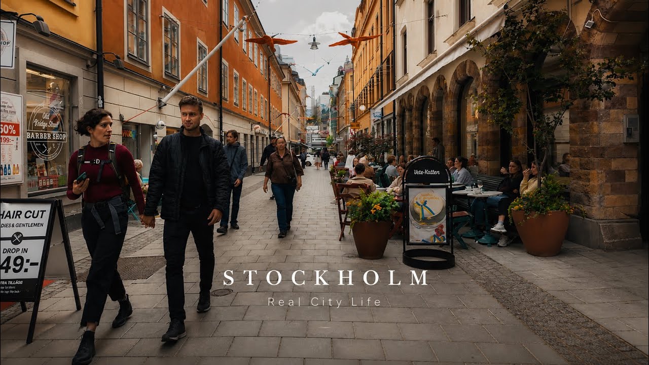 Real Stockholm Atmosphere 🇸🇪 4K City Walk