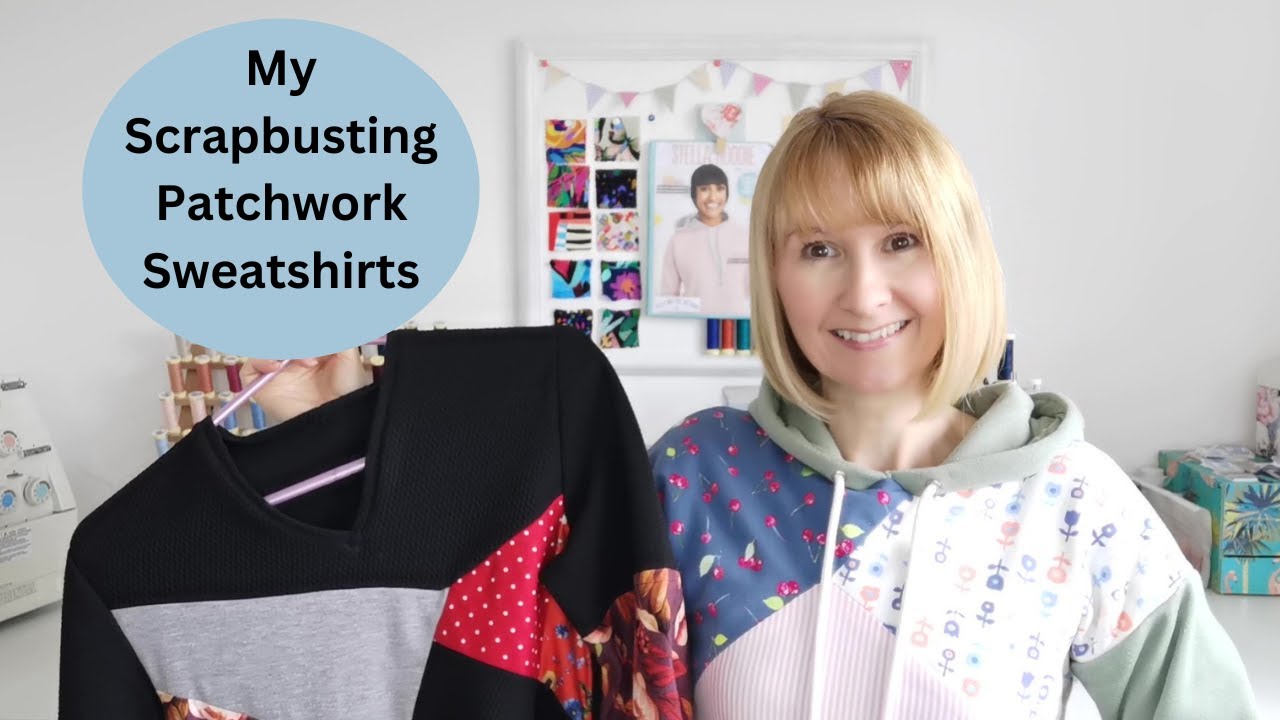 My Scrap busting Sweatshirts, and how I made them